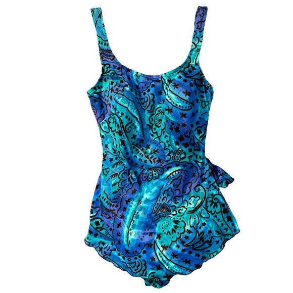 Maxine of Hollywood Swim Maxine Of Hollywood Onepiece Blue Teal
